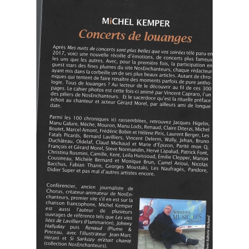 Michel KEMPER / CONCERTS DE LOUANGES